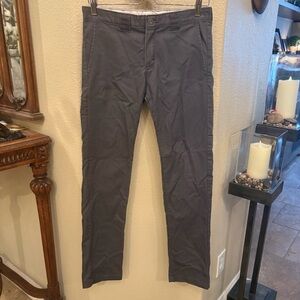 DICKIES Gray Teens Skinny Straight Pants Size 16